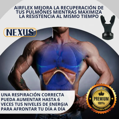 AirFlex Trainer – Respira mejor en minutos 🕒 – Pulmones más fuertes 💪, menos fatiga ⚡ y mejor oxigenación 🫁