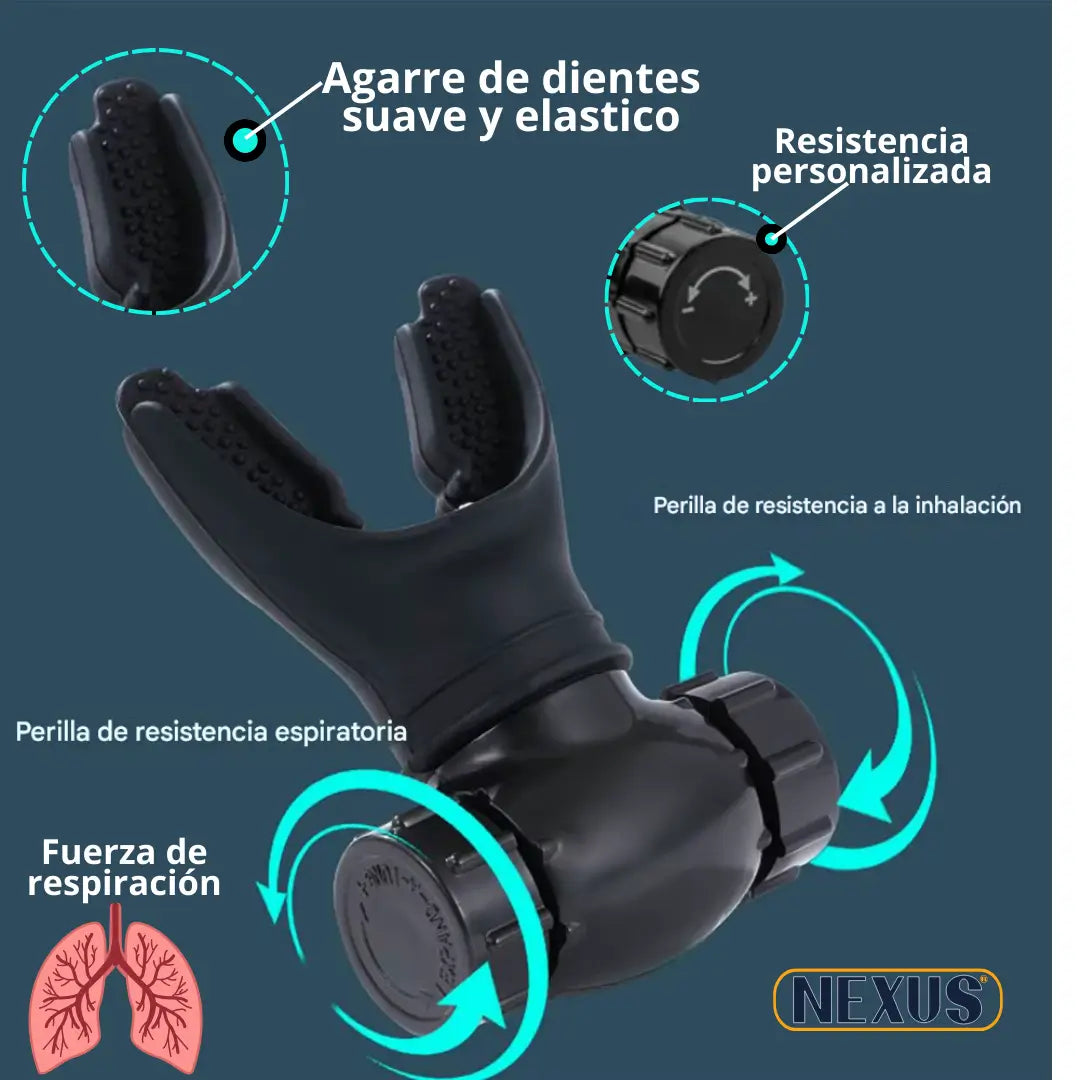 AirFlex Trainer – Respira mejor en minutos 🕒 – Pulmones más fuertes 💪, menos fatiga ⚡ y mejor oxigenación 🫁